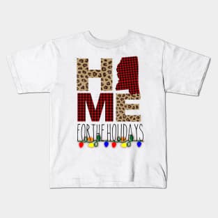 Mississippi state home for holidays Kids T-Shirt